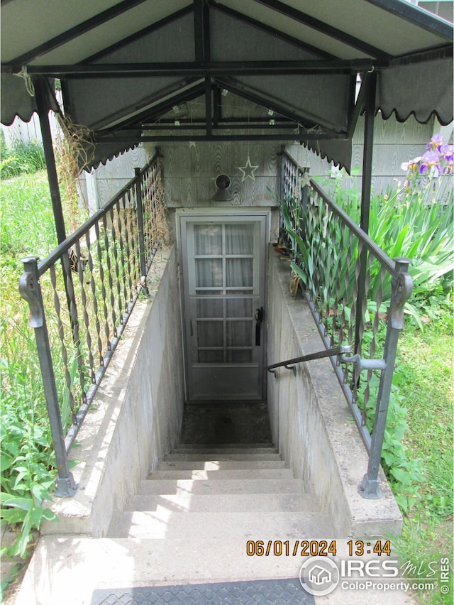 view of stairway