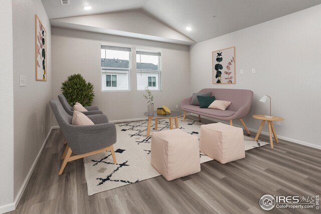 corridor with dark hardwood / wood-style flooring