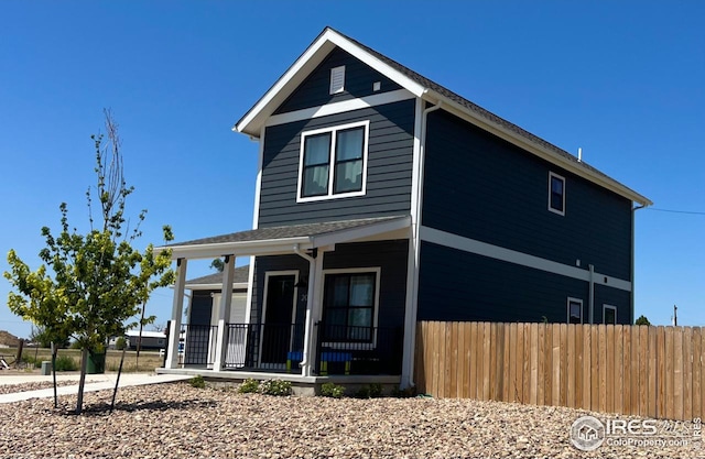 view of front of house with a porch