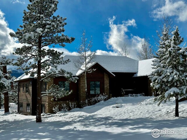 view of rustic home