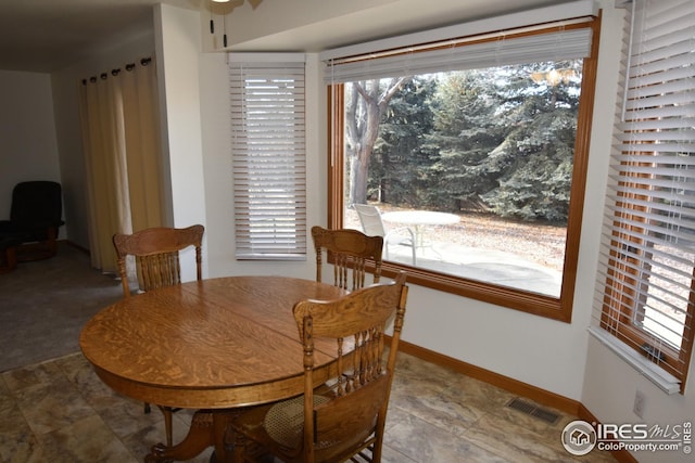 view of dining room