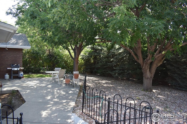 view of patio / terrace featuring area for grilling