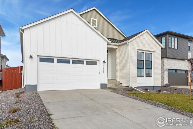 view of front of house featuring a garage