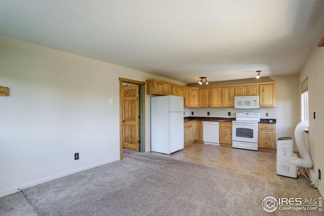 kitchen with white appliances