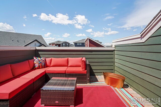 view of patio / terrace featuring outdoor lounge area