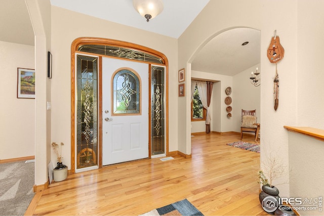 entryway featuring hardwood / wood-style floors