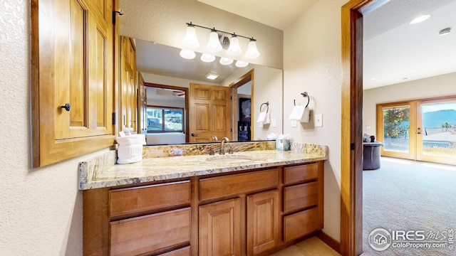 bathroom featuring vanity