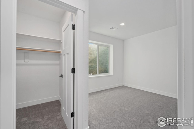 closet with visible vents