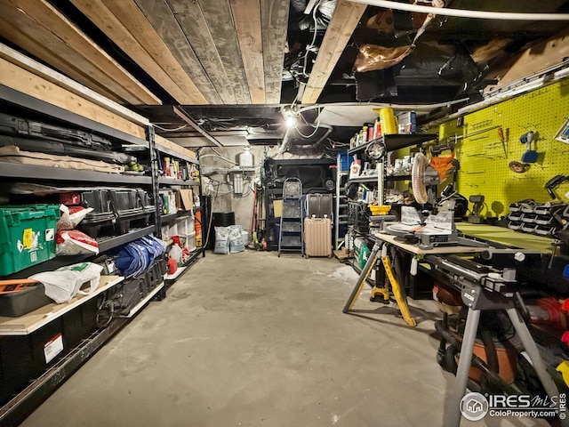 view of storage room