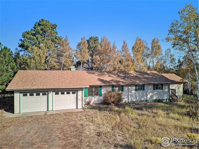 ranch-style house with a garage