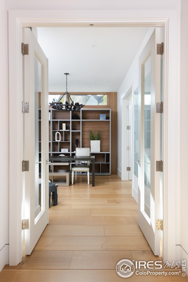 interior space featuring hardwood / wood-style floors