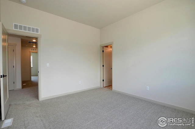 view of carpeted empty room