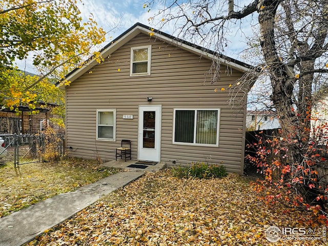 view of bungalow