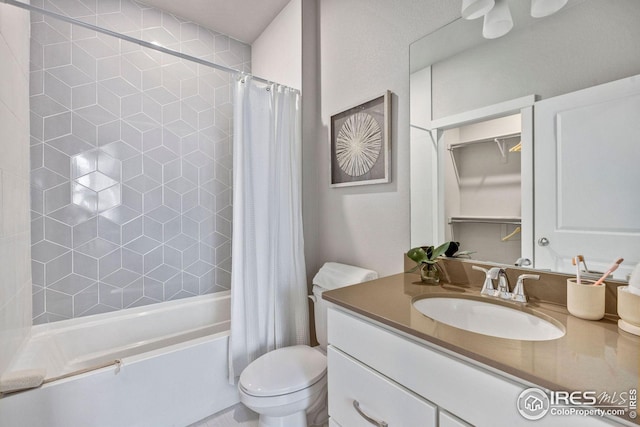 968 Birdwhistle Ln Unit 4, Fort Collins, CO 80524 - bathroom with shower / tub combo with curtain, toilet, and vanity