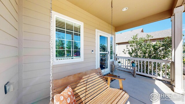 balcony with a porch