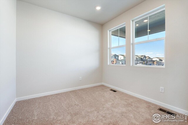 view of carpeted empty room