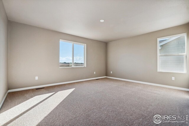 view of carpeted empty room