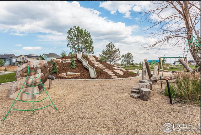 view of jungle gym