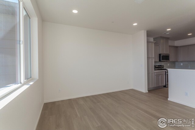 interior space featuring light hardwood / wood-style floors