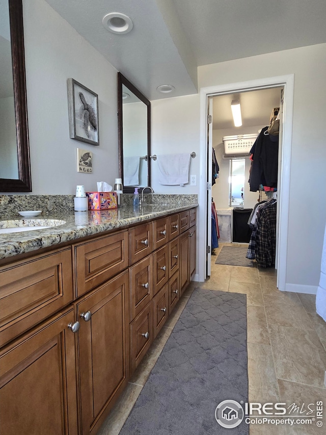 bathroom featuring vanity