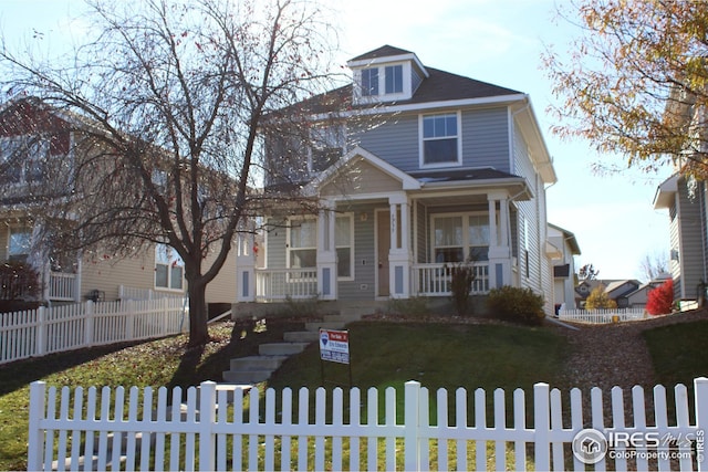 view of front of house featuring a porch