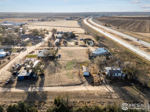 bird's eye view featuring a rural view