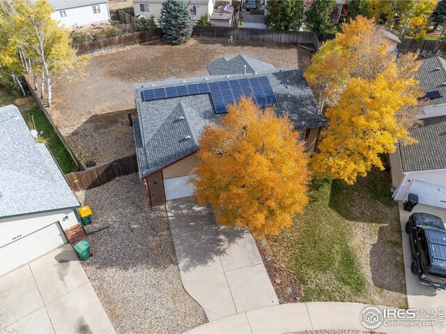 birds eye view of property