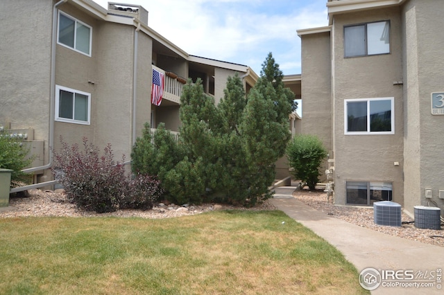 view of property featuring central AC