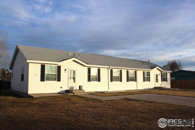 view of ranch-style home