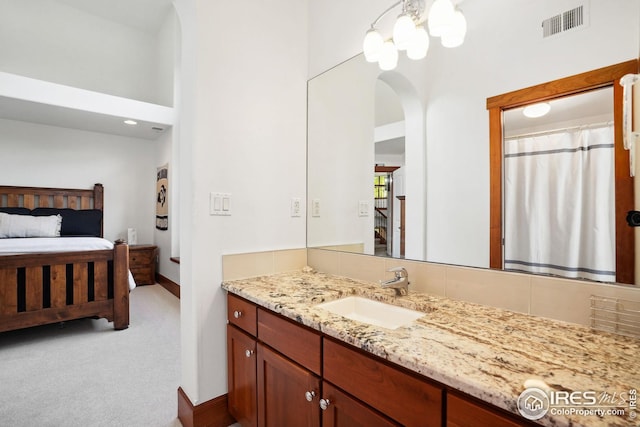 bathroom featuring vanity