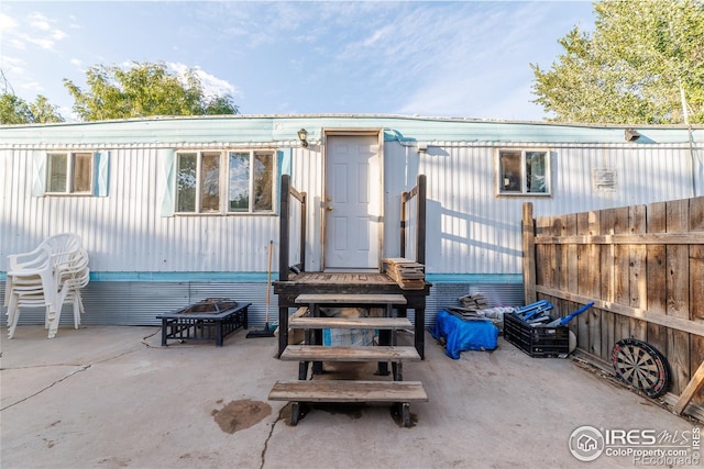 exterior space with a patio area