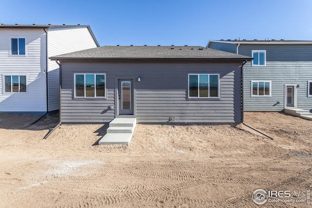 view of rear view of property