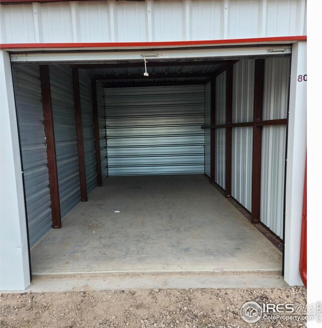 garage with a carport