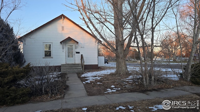 view of bungalow-style house