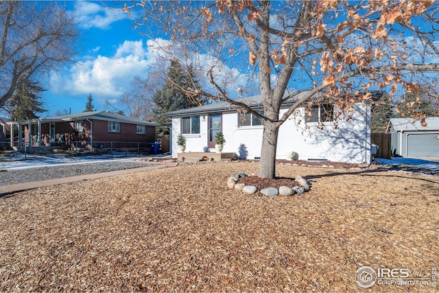 view of ranch-style home