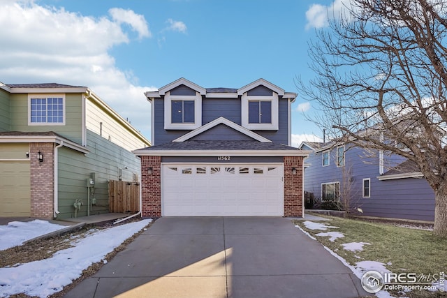 view of front of home featuring a garage