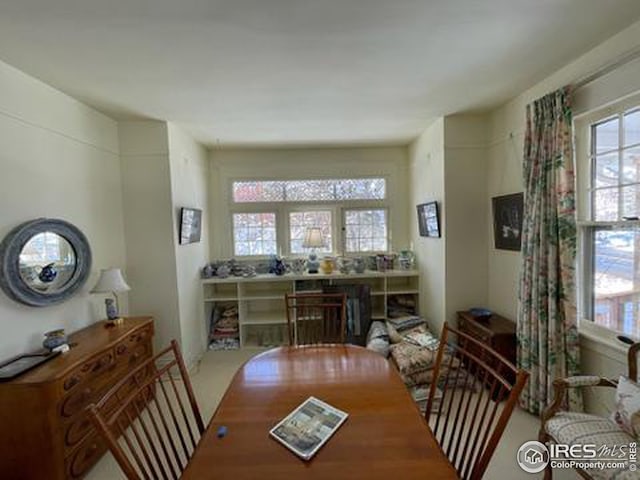 view of dining room