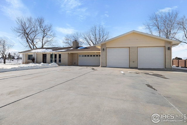 ranch-style house with a garage