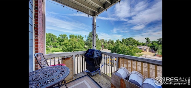 view of balcony