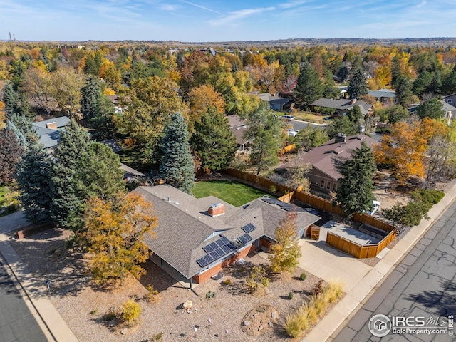 birds eye view of property