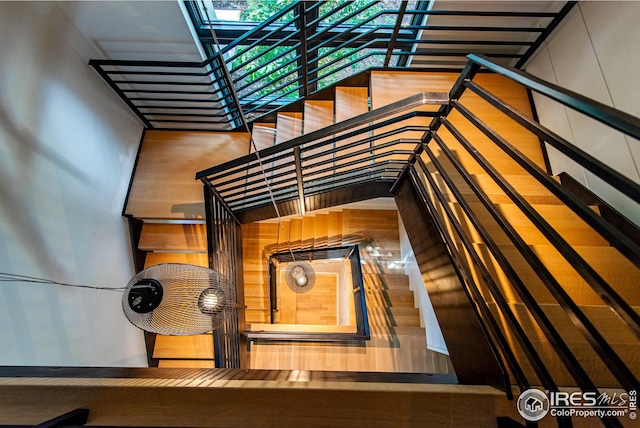 3621 21st St, Boulder, CO 80304 - stairs with a skylight