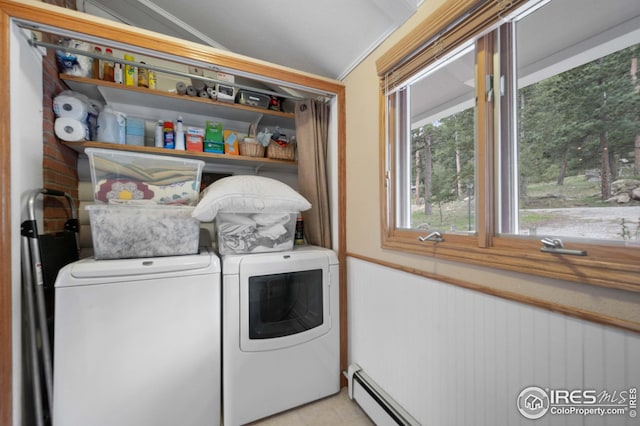 laundry area with washer and clothes dryer