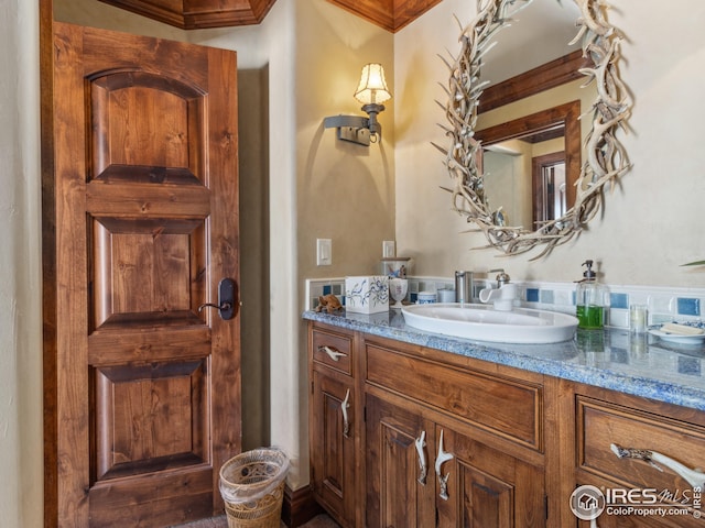 bathroom featuring vanity