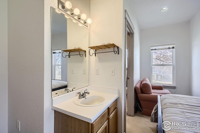 bathroom featuring vanity