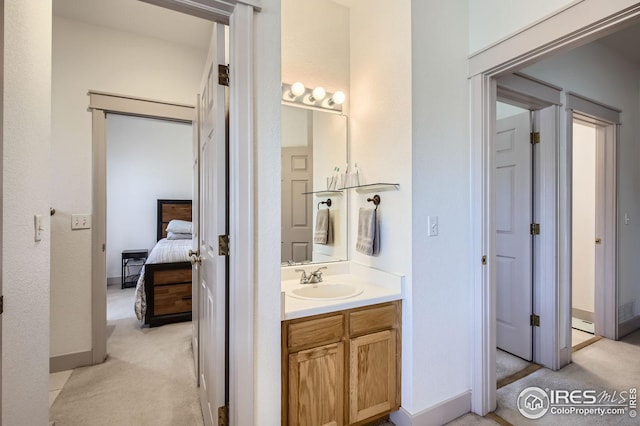 bathroom with vanity