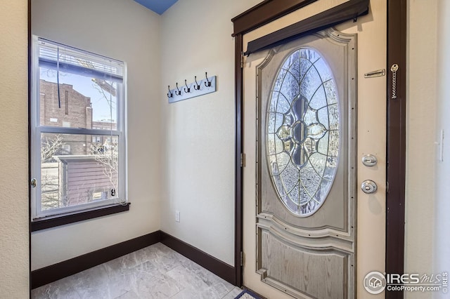 view of entrance foyer