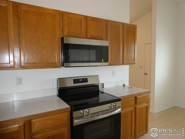 kitchen with stainless steel appliances