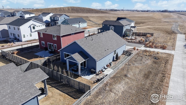 drone / aerial view featuring a residential view