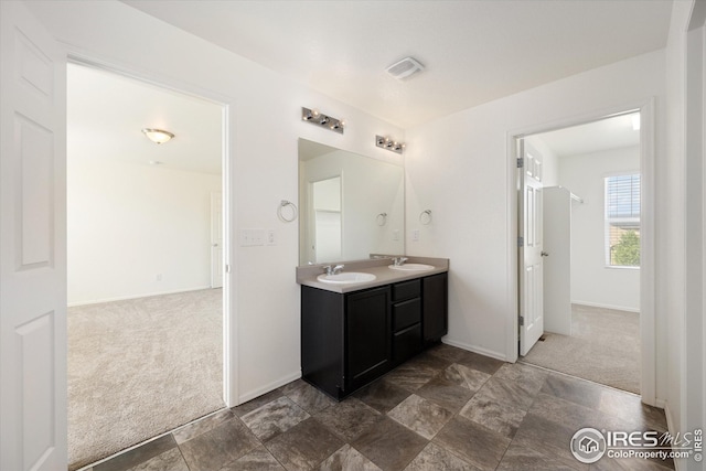 bathroom featuring vanity