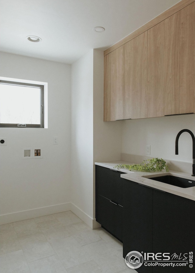 bathroom featuring vanity and tiled shower